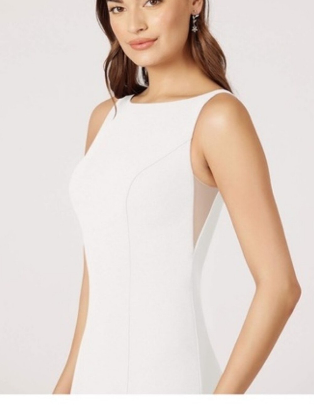 Azazie Rogue Sleeveless White Dress
